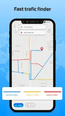 Phone Location Tracker via GPS android App screenshot 2